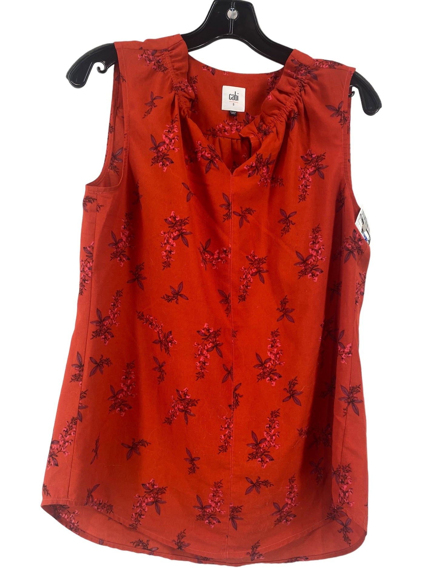 Red Top Sleeveless Cabi, Size S