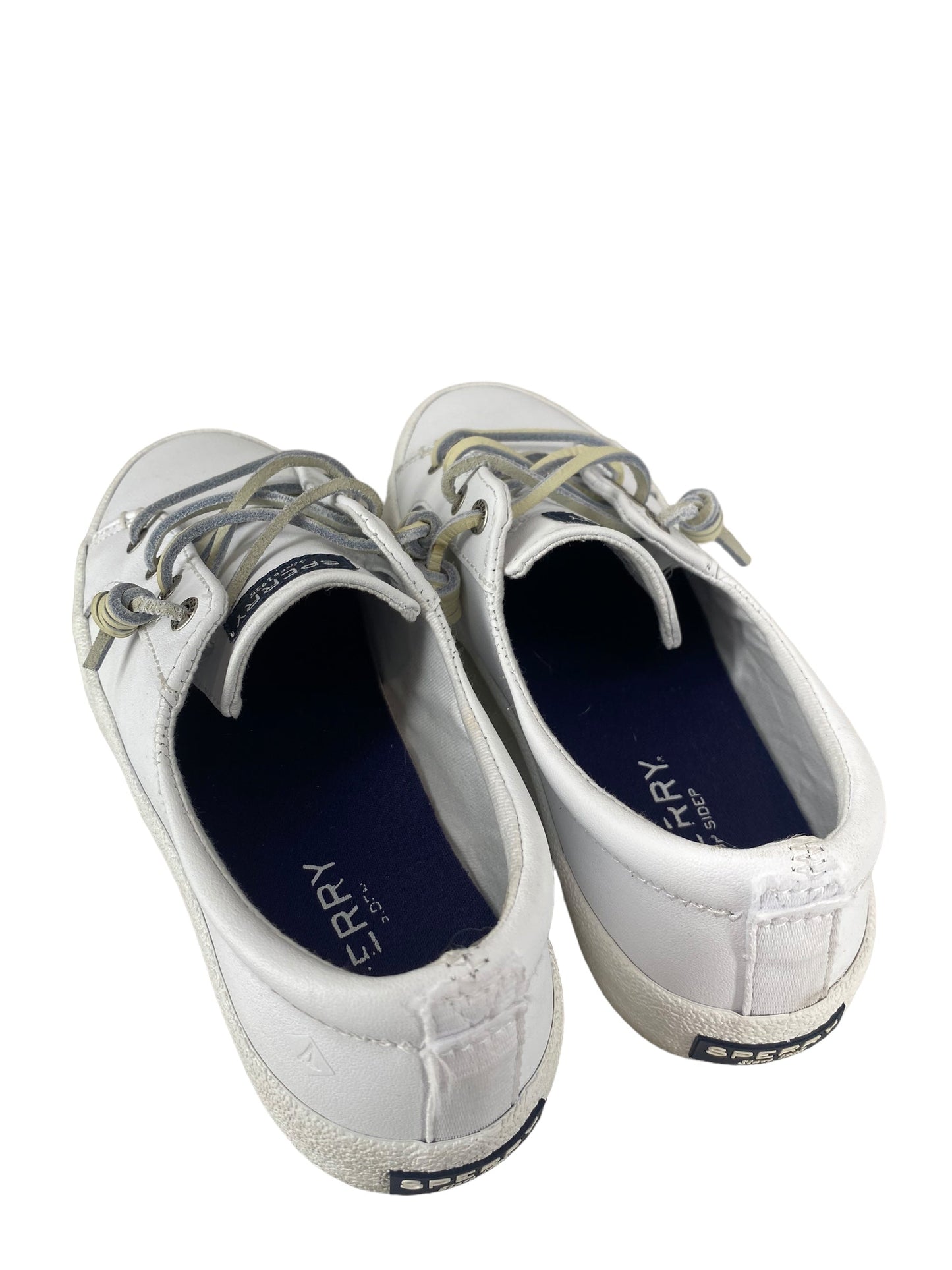 White Shoes Flats Sperry, Size 6.5