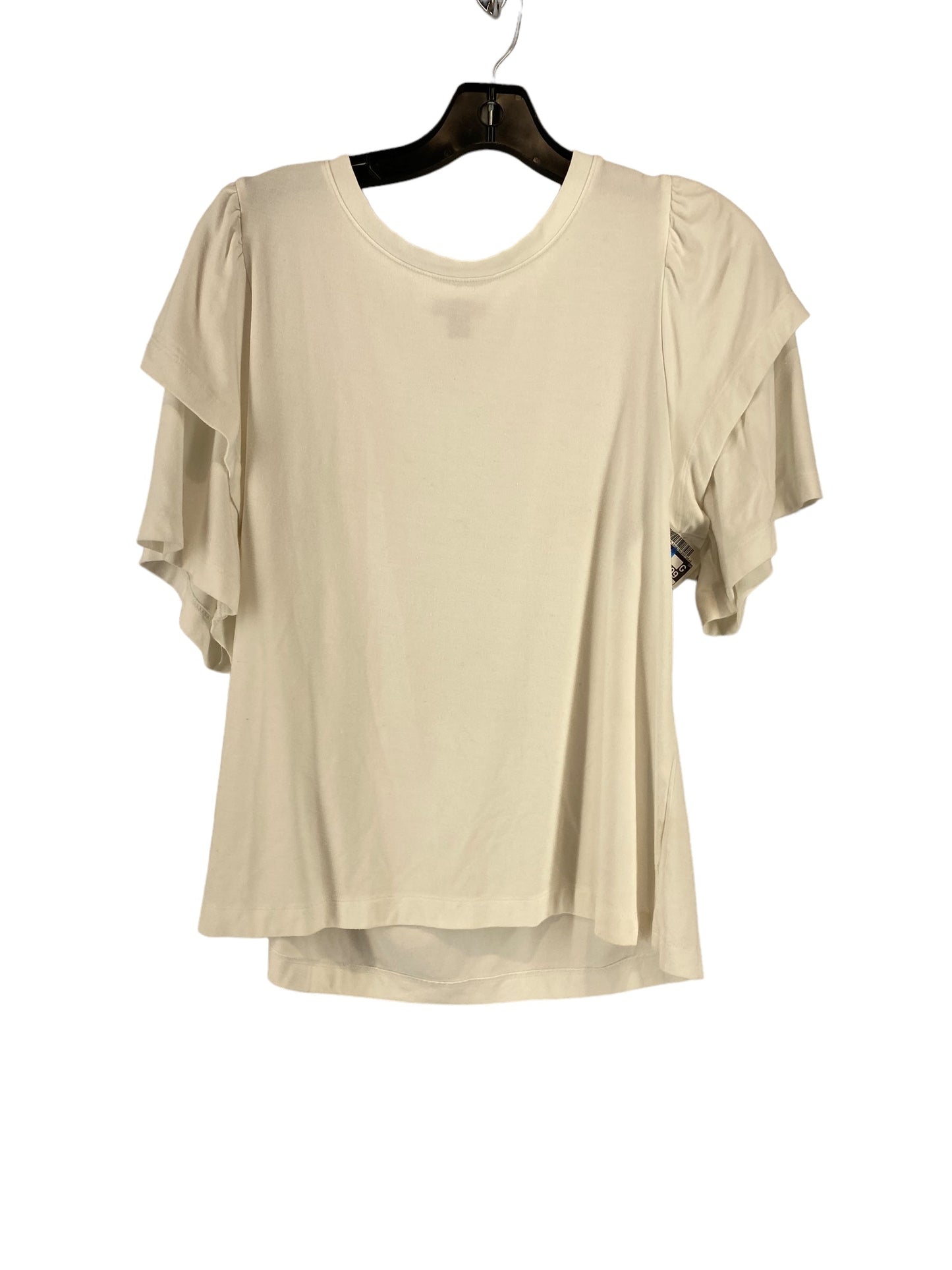 White Top Short Sleeve Ann Taylor, Size L