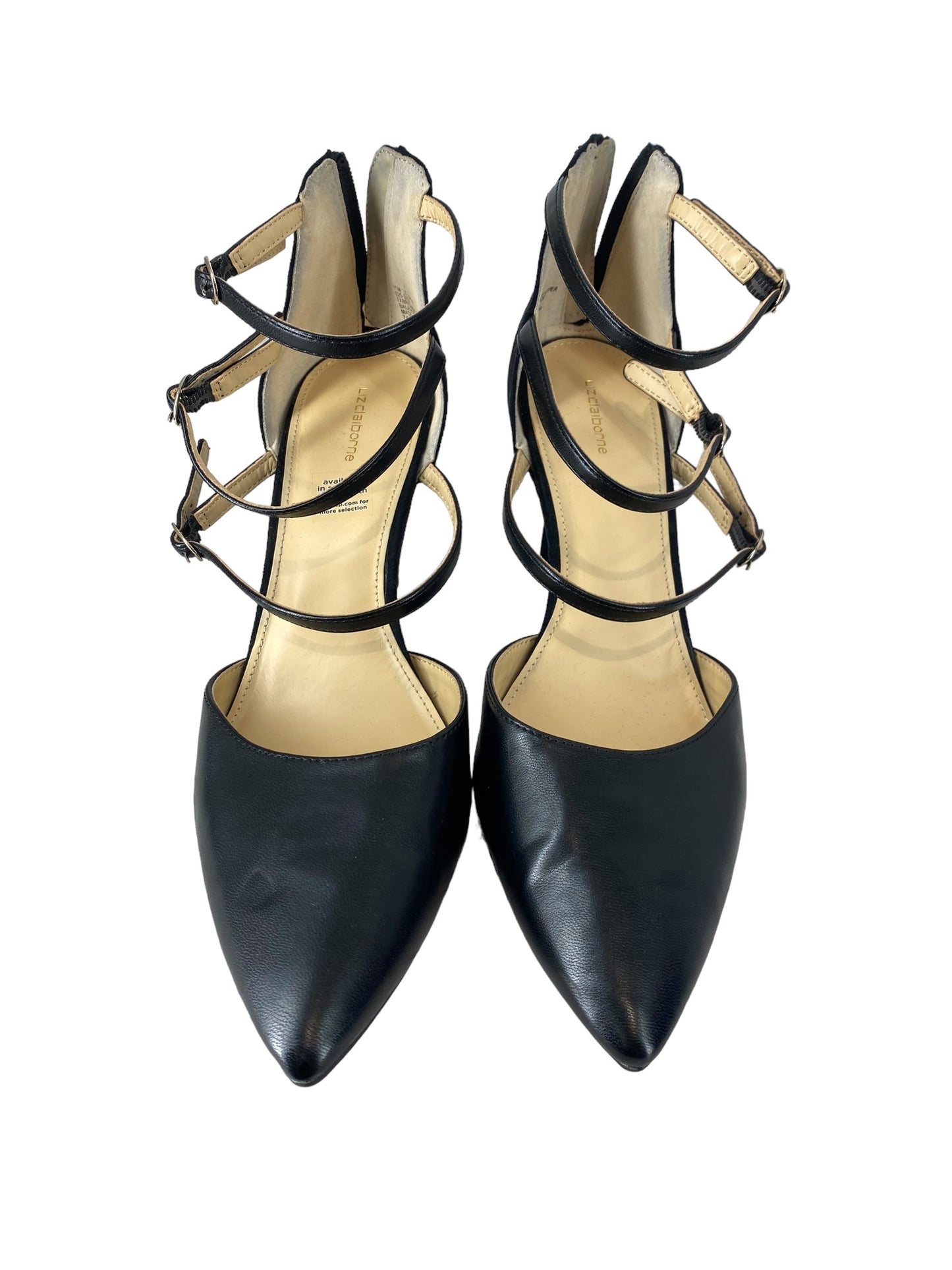 Black Shoes Heels Stiletto Liz Claiborne, Size 11