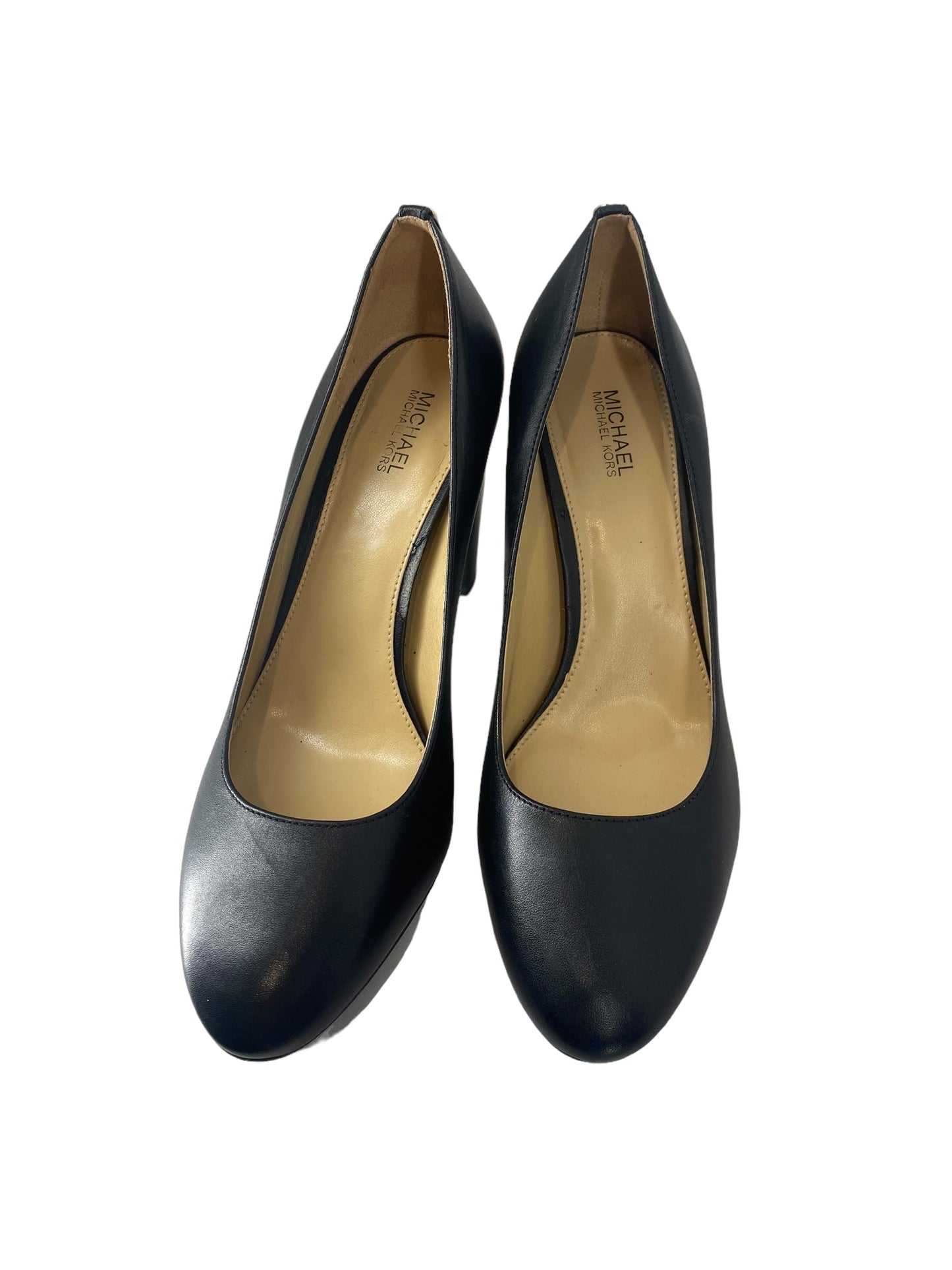 Black Shoes Heels Block Michael Kors, Size 7.5