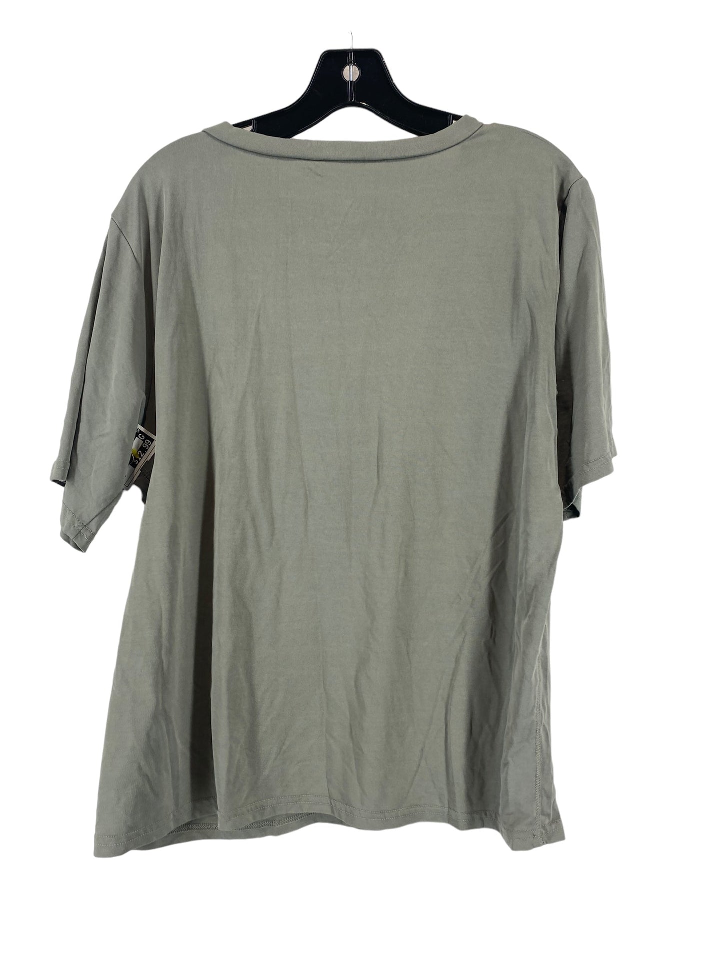 Green Top Short Sleeve Pol, Size L