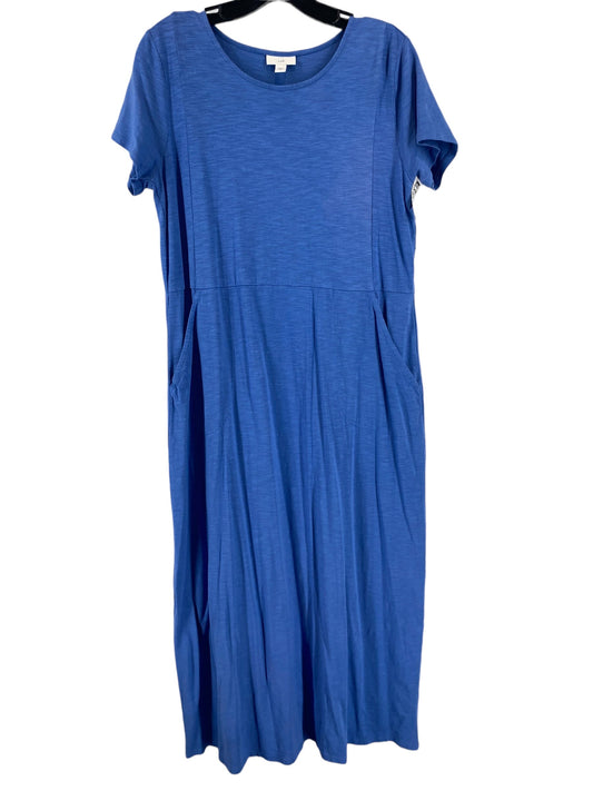 Blue Dress Casual Maxi J. Jill, Size M