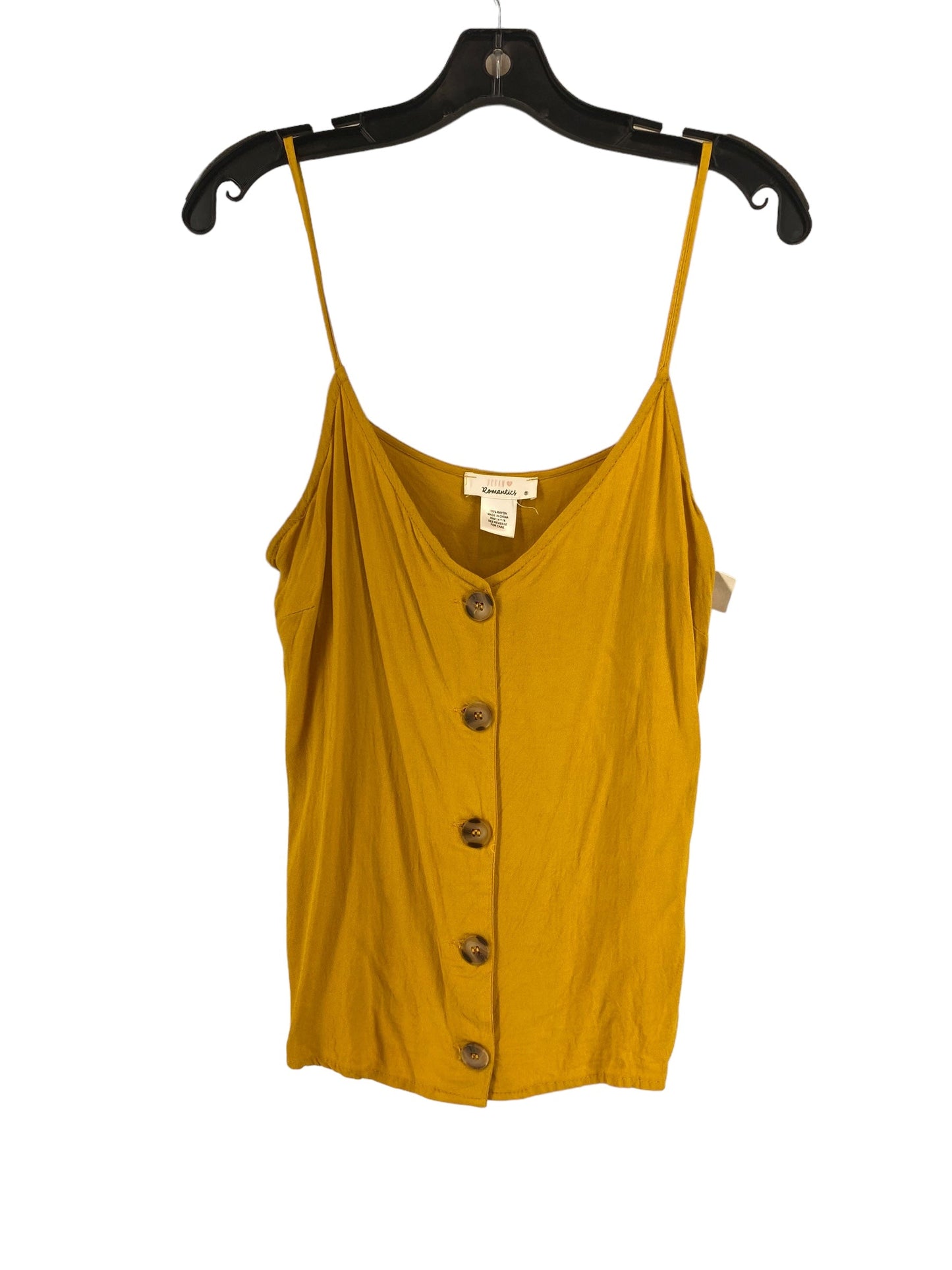 Yellow Top Sleeveless Urban Romantics, Size M