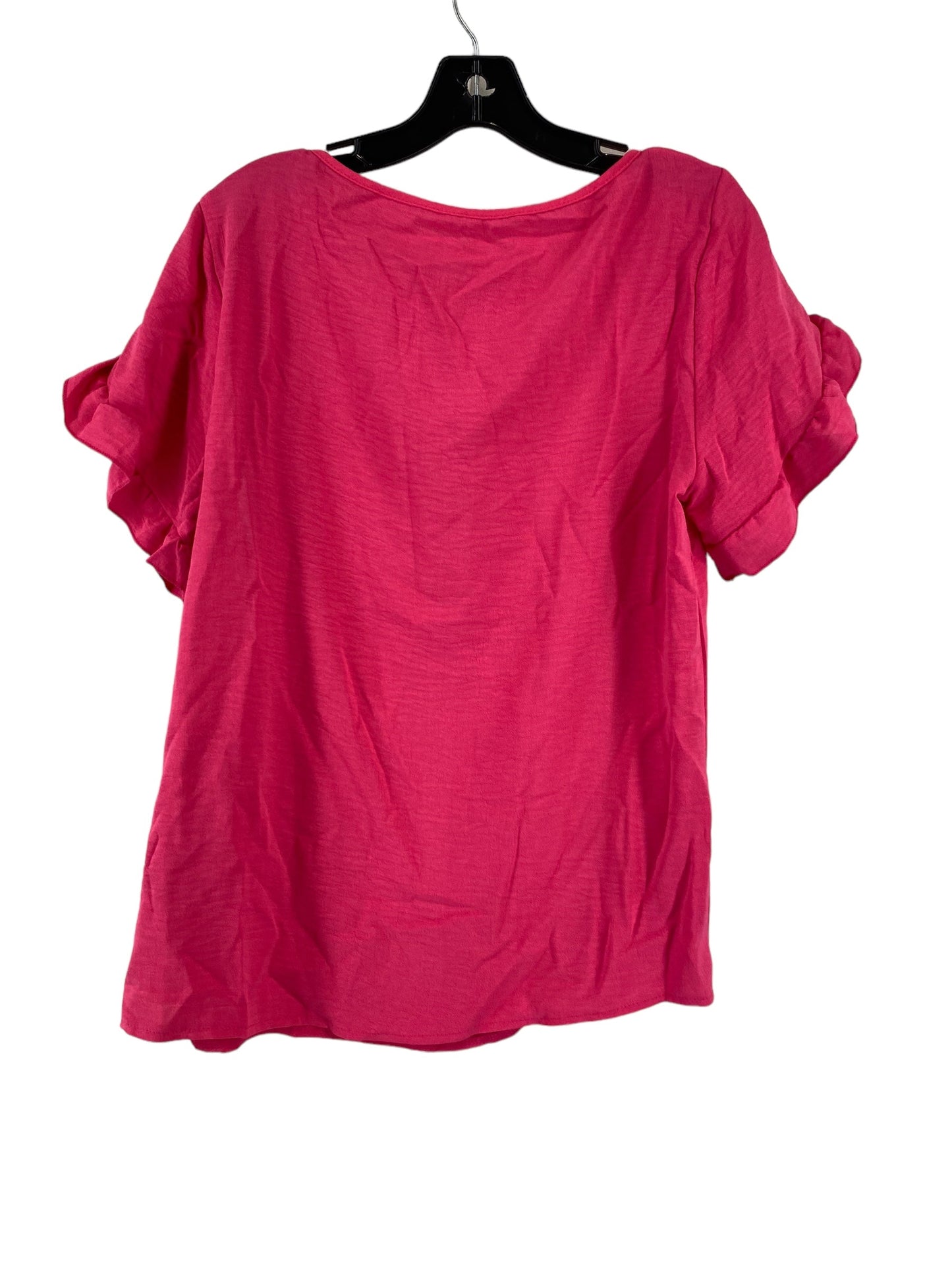 Pink Top Short Sleeve Shein, Size L