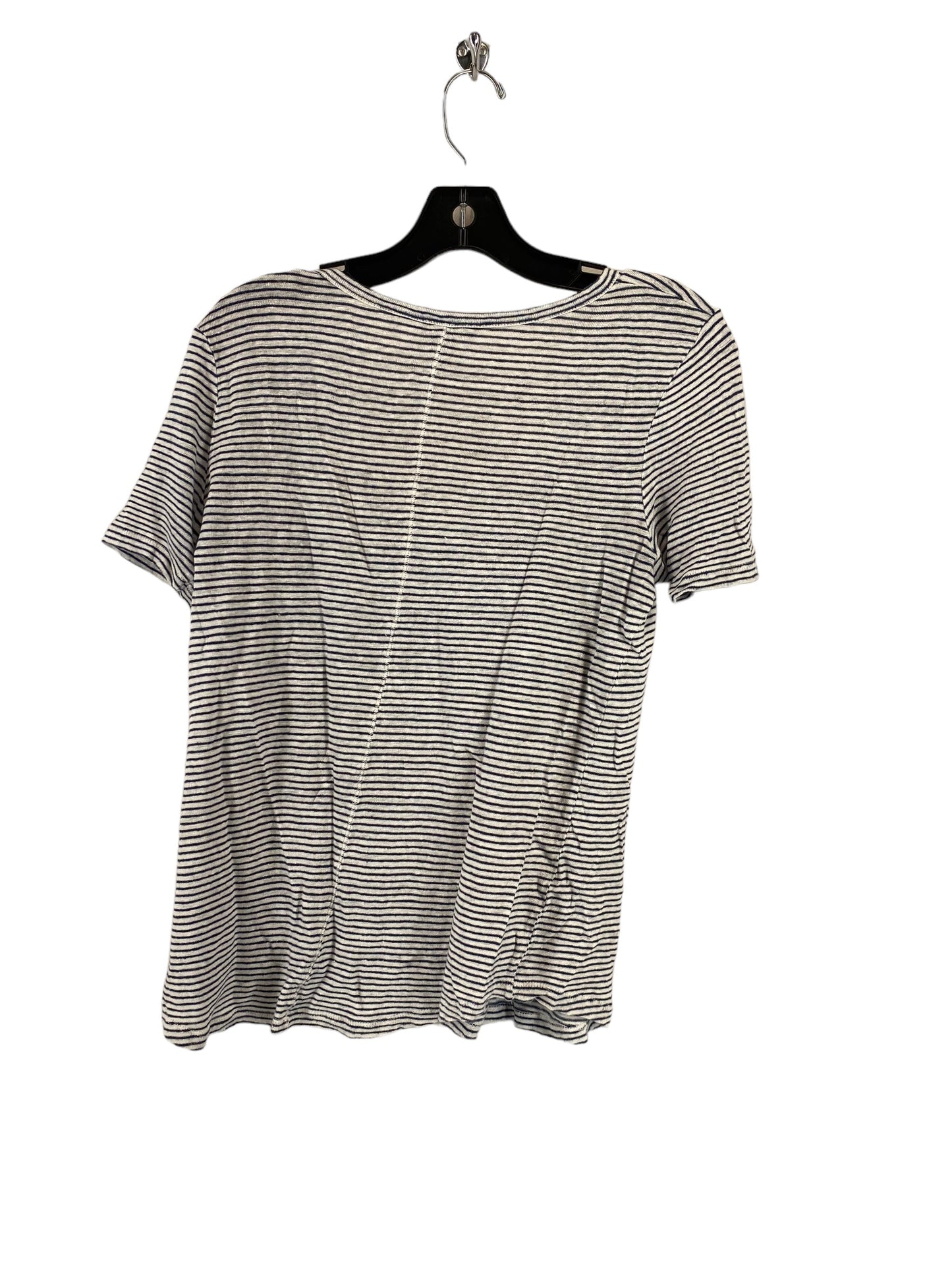 Striped Pattern Top Short Sleeve Banana Republic, Size M