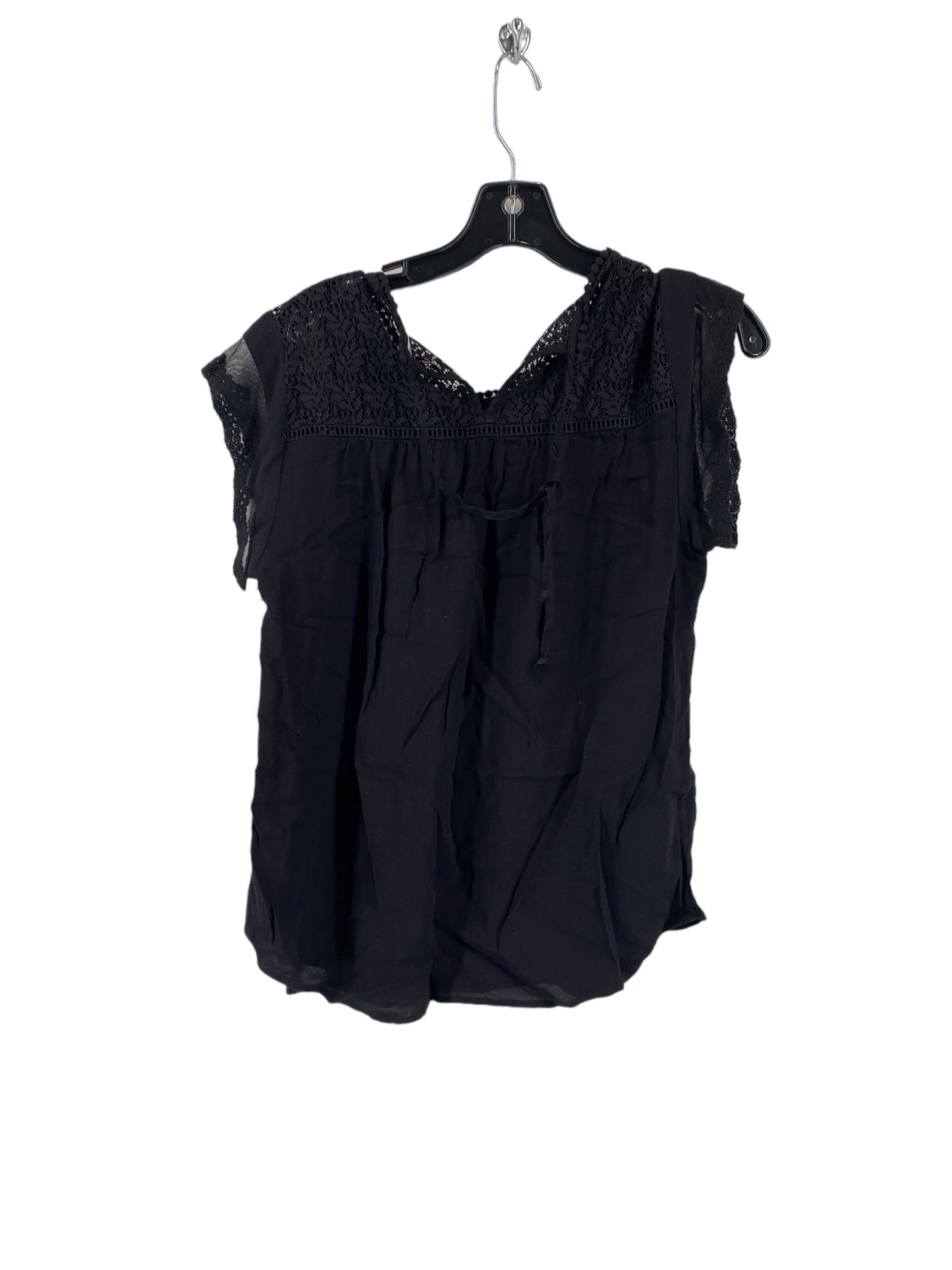 Black Top Short Sleeve Daniel Rainn, Size L