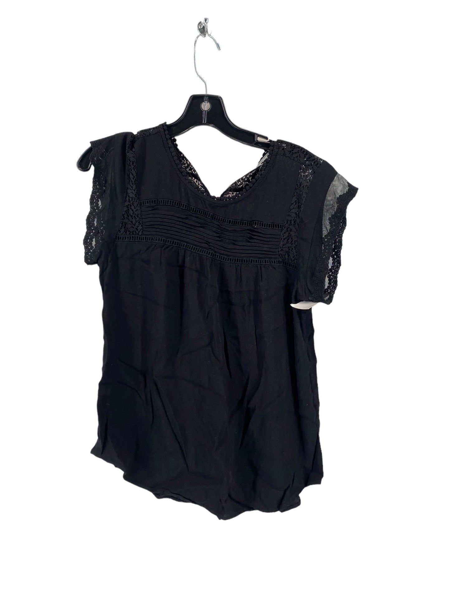 Black Top Short Sleeve Daniel Rainn, Size L