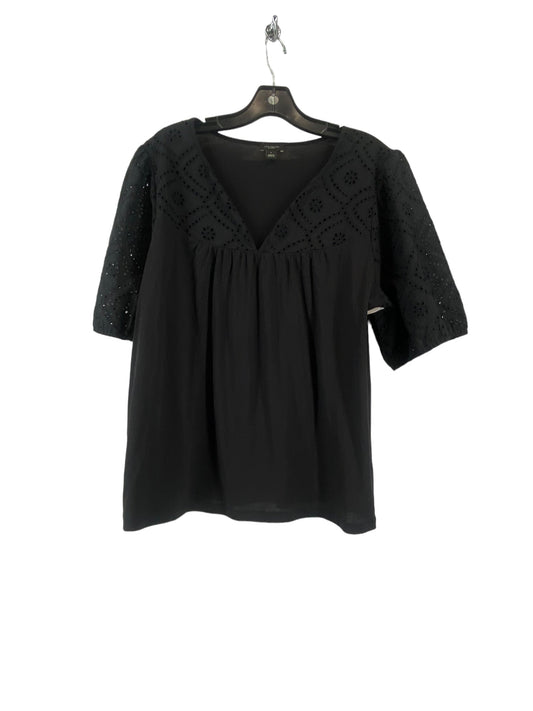 Black Top Short Sleeve Ann Taylor, Size L