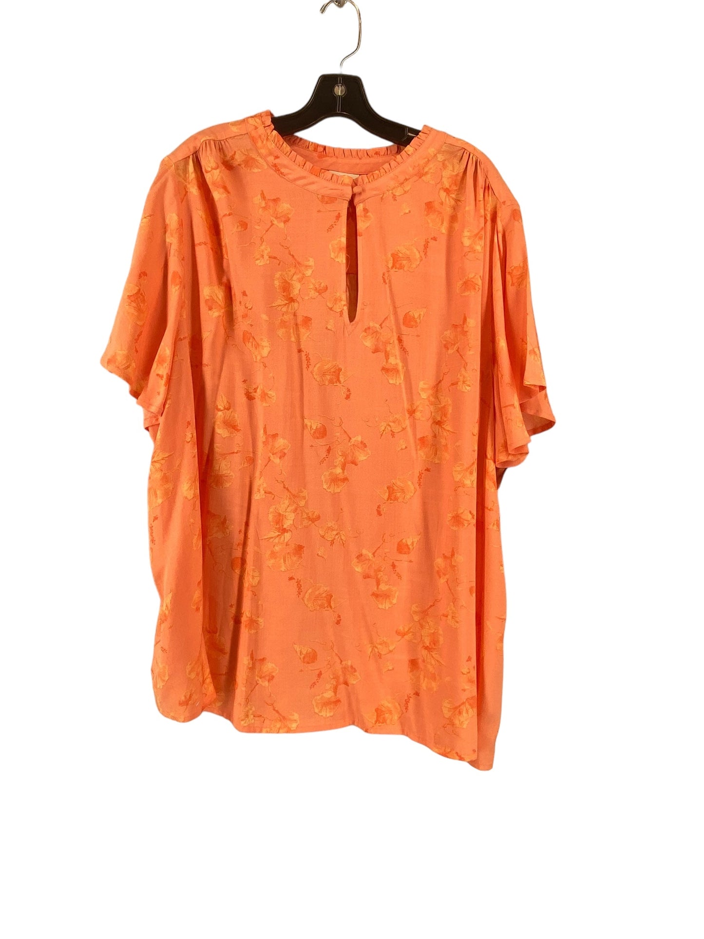 Coral Top Short Sleeve Ava & Viv, Size 3x