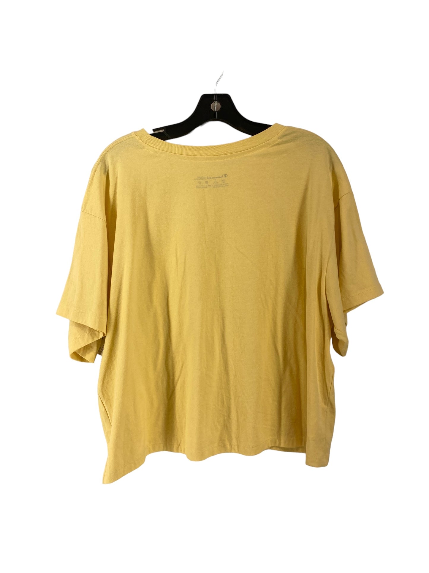 Yellow Top Short Sleeve Champion, Size 2x