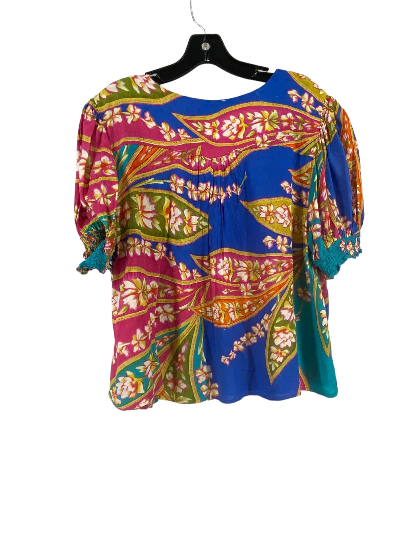 Multi-colored Top Short Sleeve Haute Hippie, Size Xl