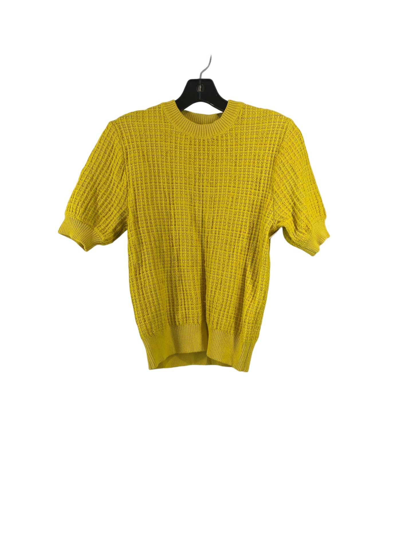 Sweater Short Sleeve By Ann Taylor In Yellow, Size: Xs