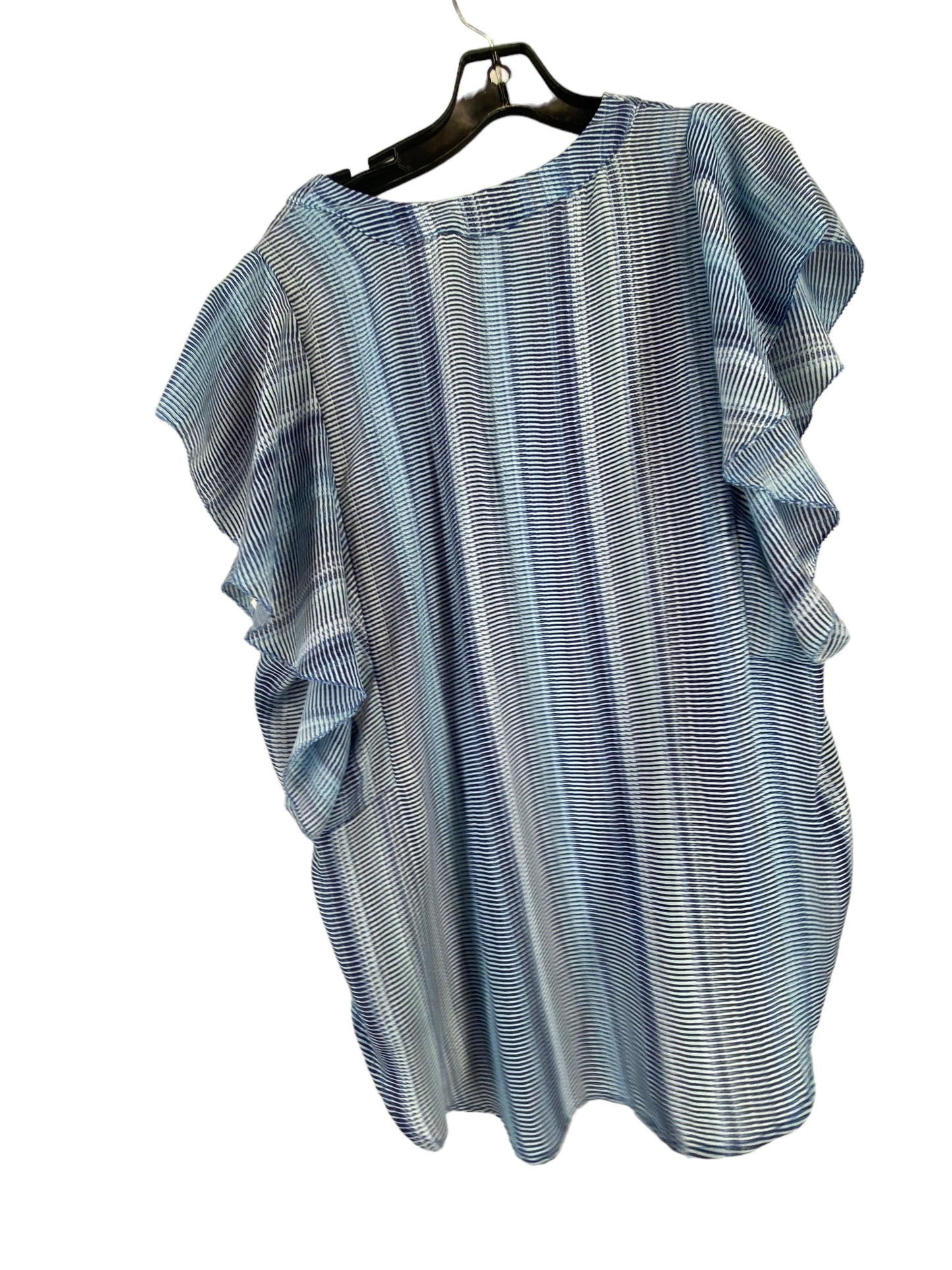 Top Short Sleeve By Ana In Blue, Size: Xl