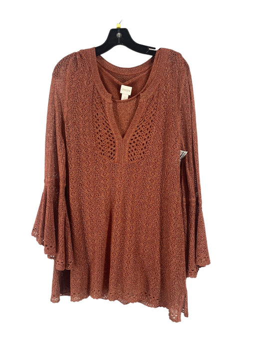 Top Long Sleeve By Chicos In Orange, Size: 2