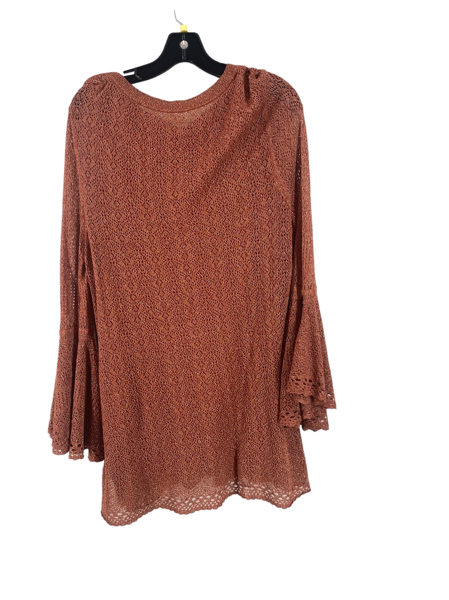 Top Long Sleeve By Chicos In Orange, Size: 2