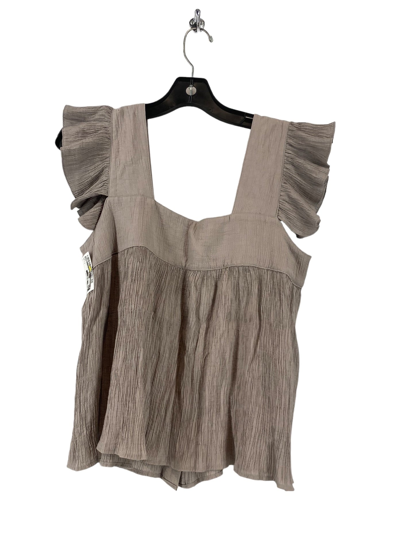 Top Sleeveless By Zara In Grey, Size: S