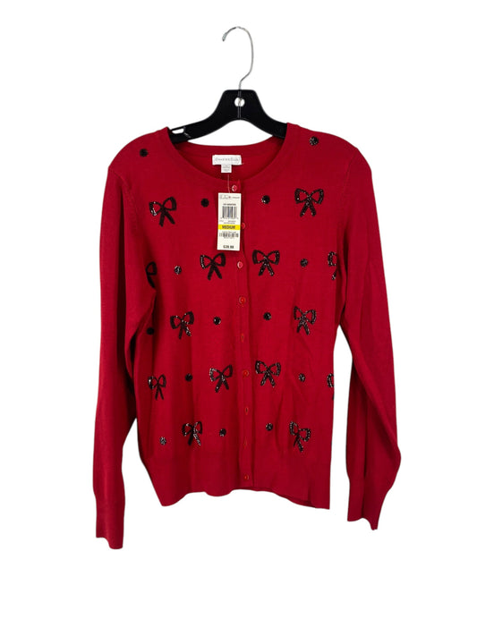 Sweater By Charter Club In Red, Size: M