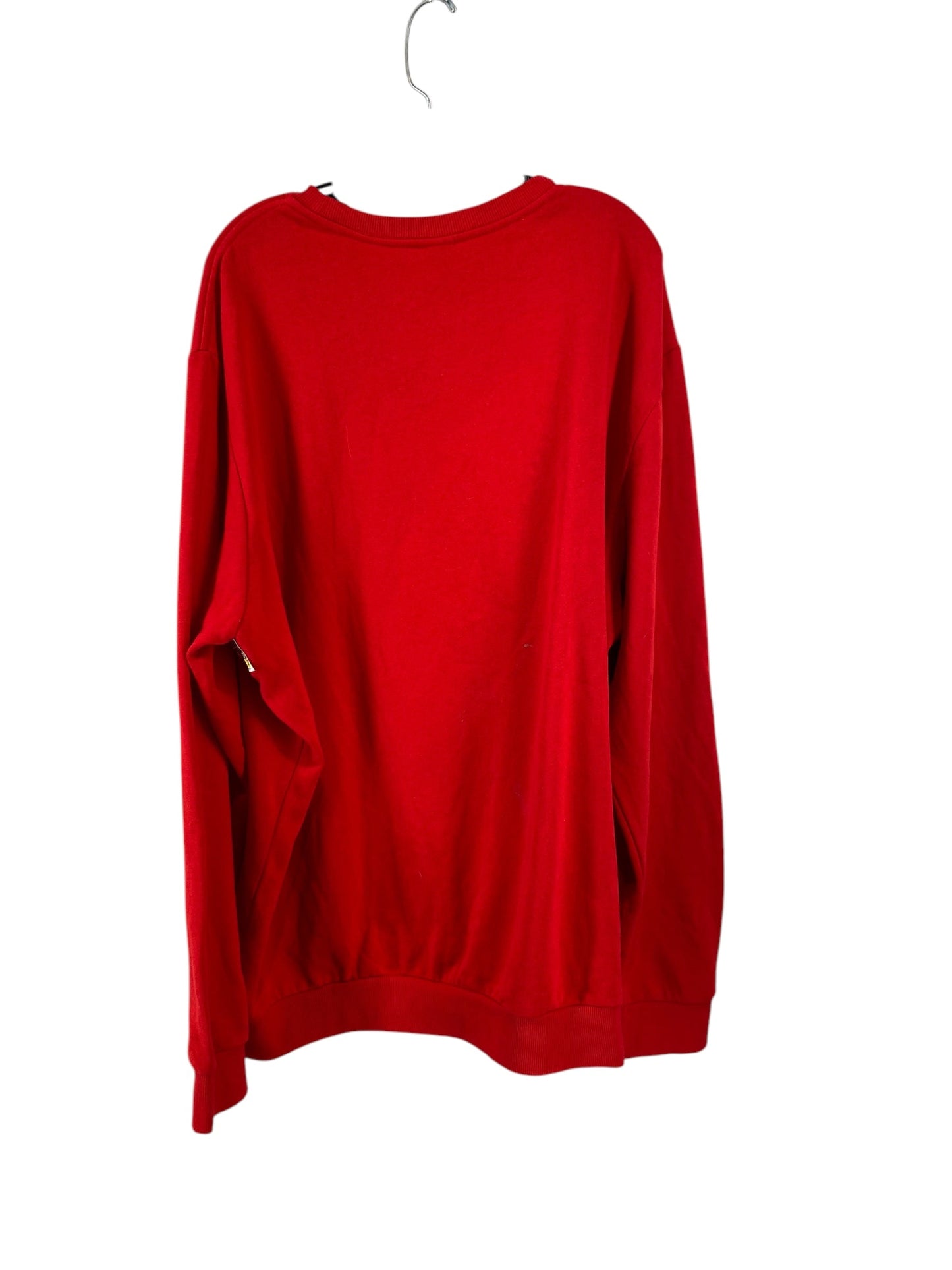 Sweatshirt Crewneck By Clothes Mentor In Red, Size: Xl