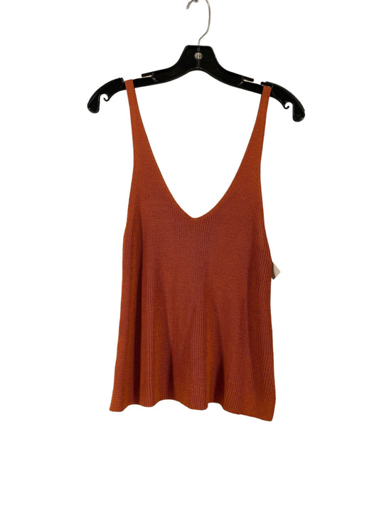 Top Sleeveless By Forever 21 In Orange, Size: S