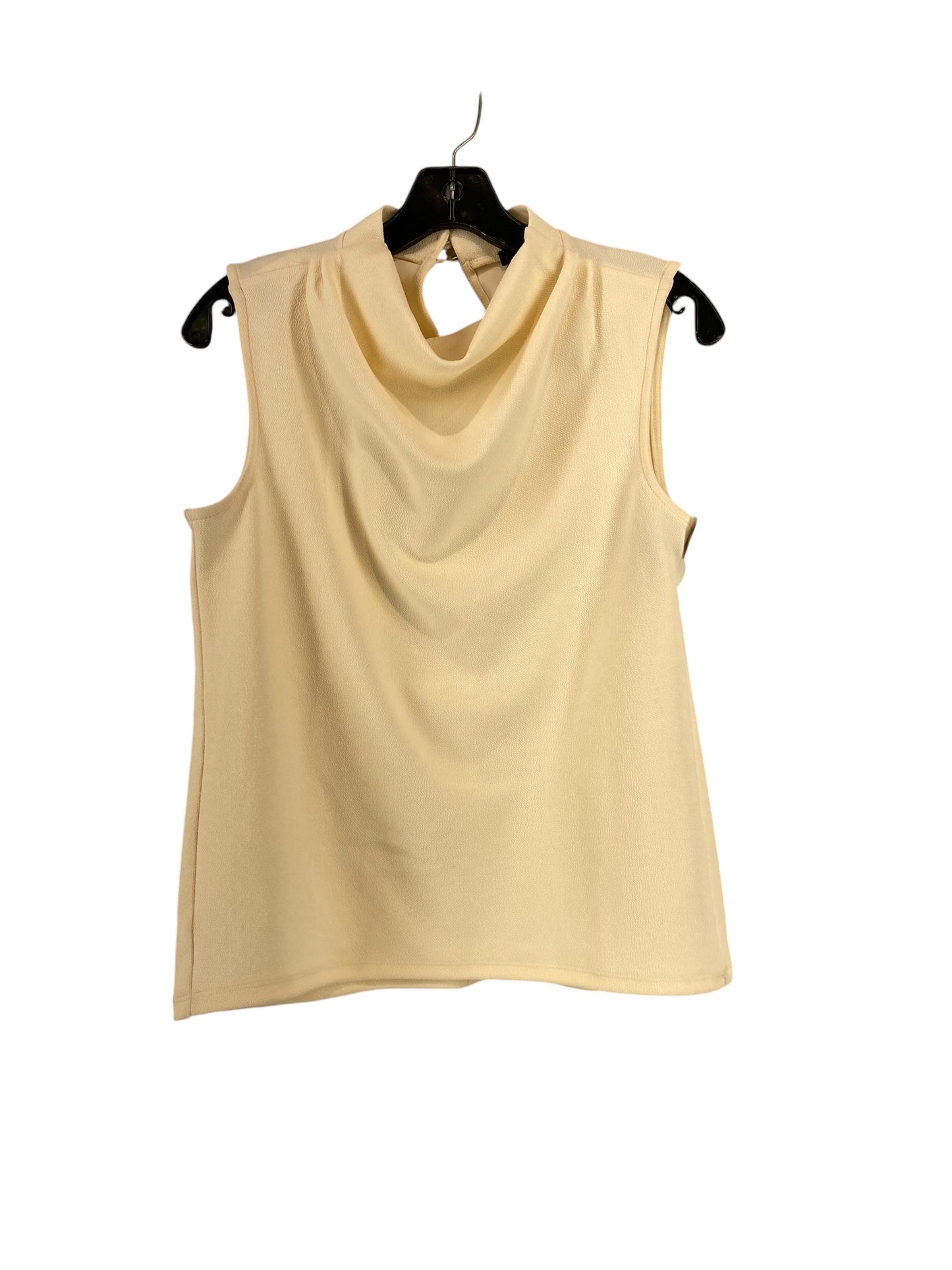 Top Sleeveless By Ann Taylor In Ivory, Size: S