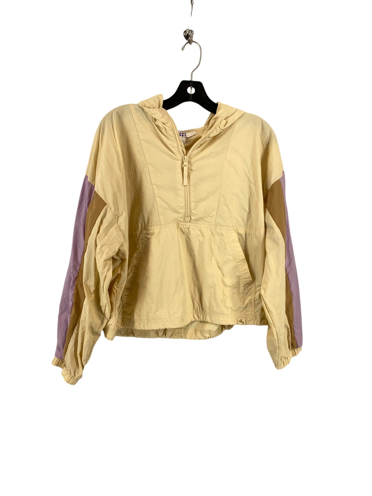 Athletic Jacket By Joy Lab In Tan, Size: L