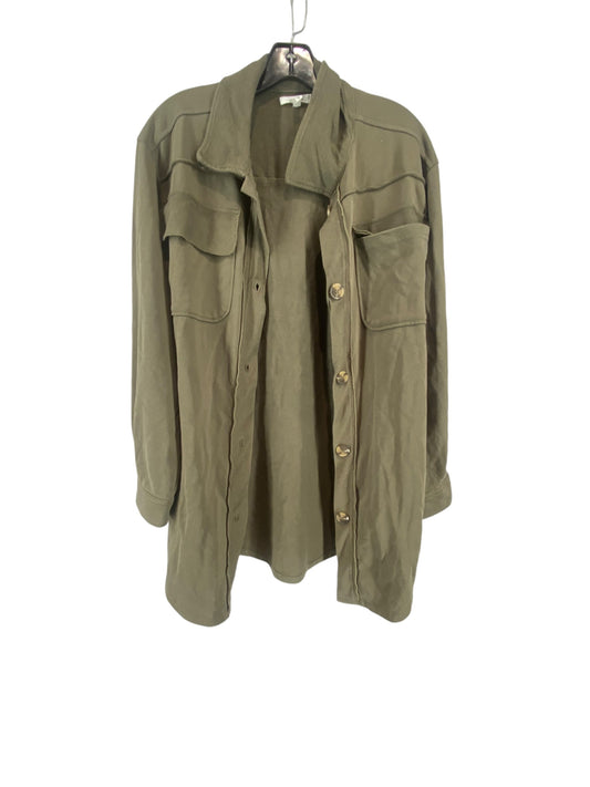 Jacket Shirt By Maurices In Green, Size: S