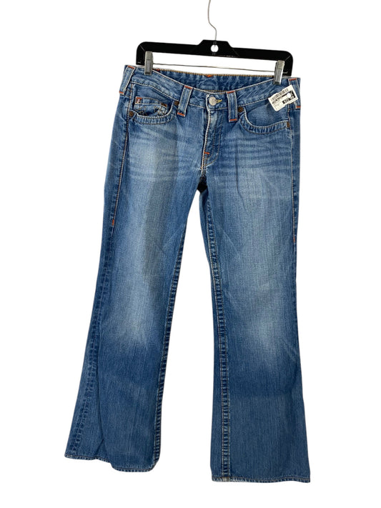 Jeans Boot Cut By True Religion In Blue Denim, Size: 31