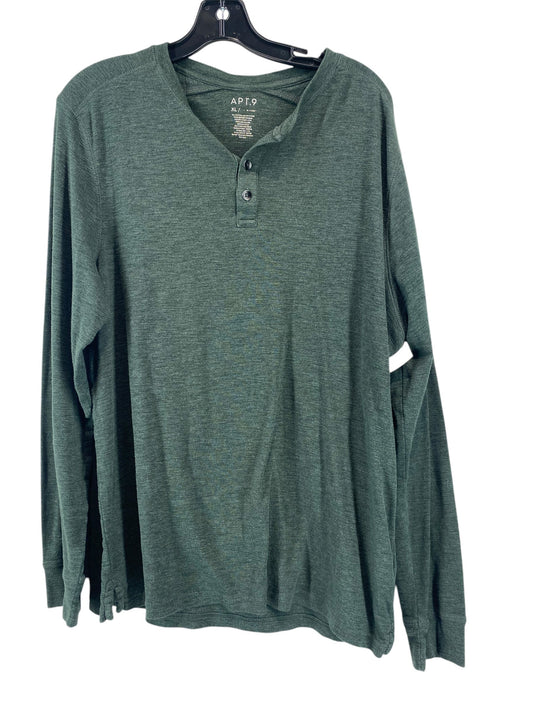 Top Long Sleeve By Apt 9 In Green, Size: Xl