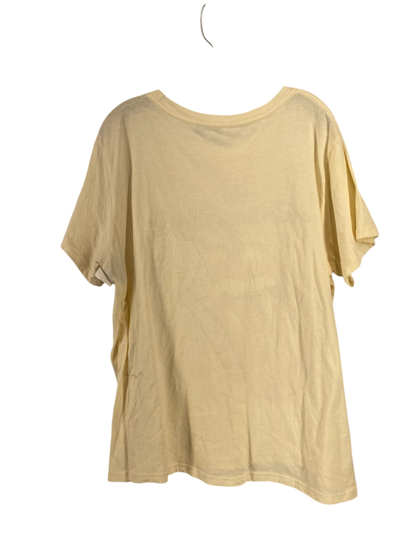 Top Short Sleeve By Elizabeth And James In Cream, Size: 2x