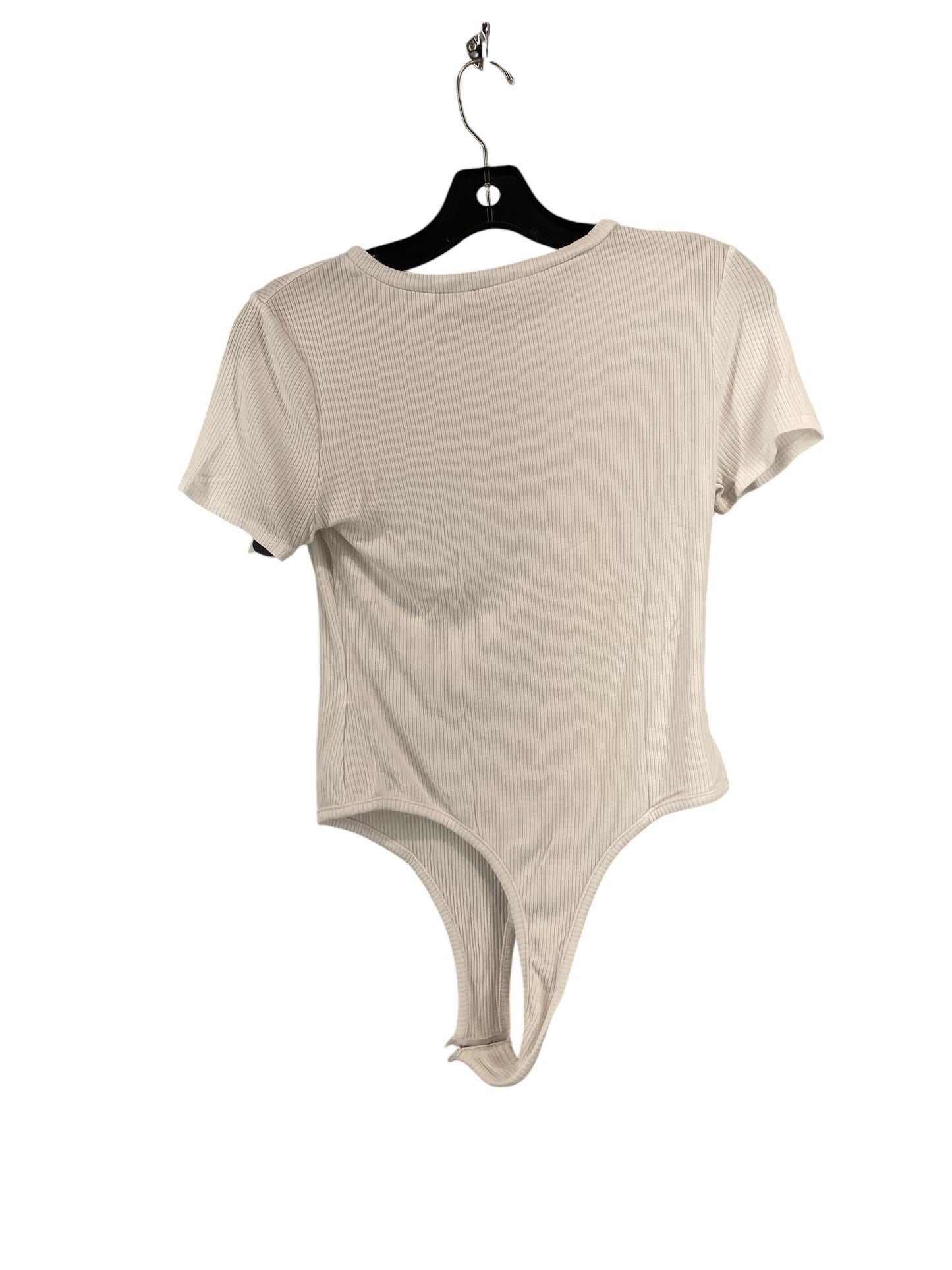 Bodysuit By Clothes Mentor In White, Size: L