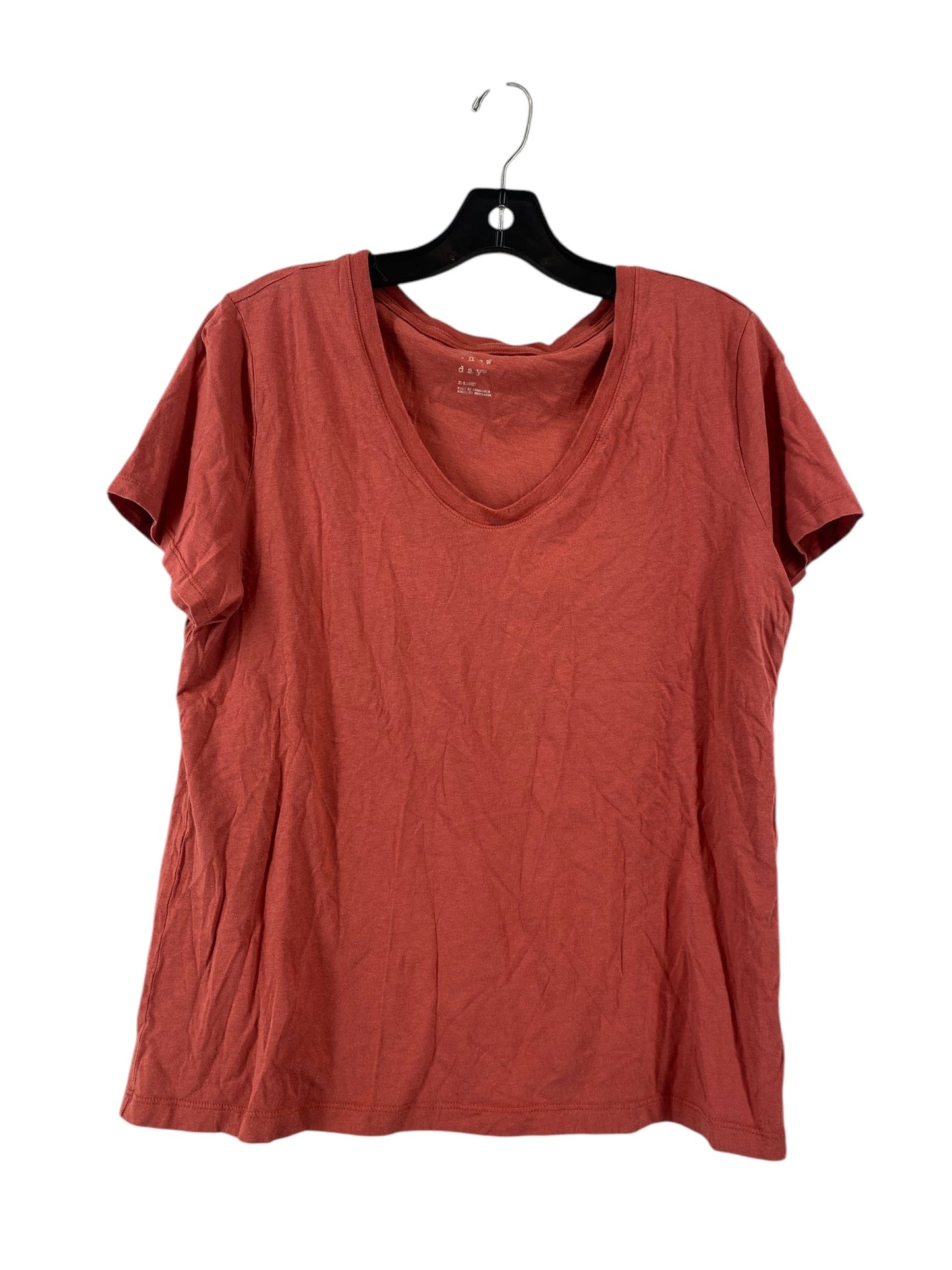 Top Short Sleeve By A New Day In Red, Size: Xl