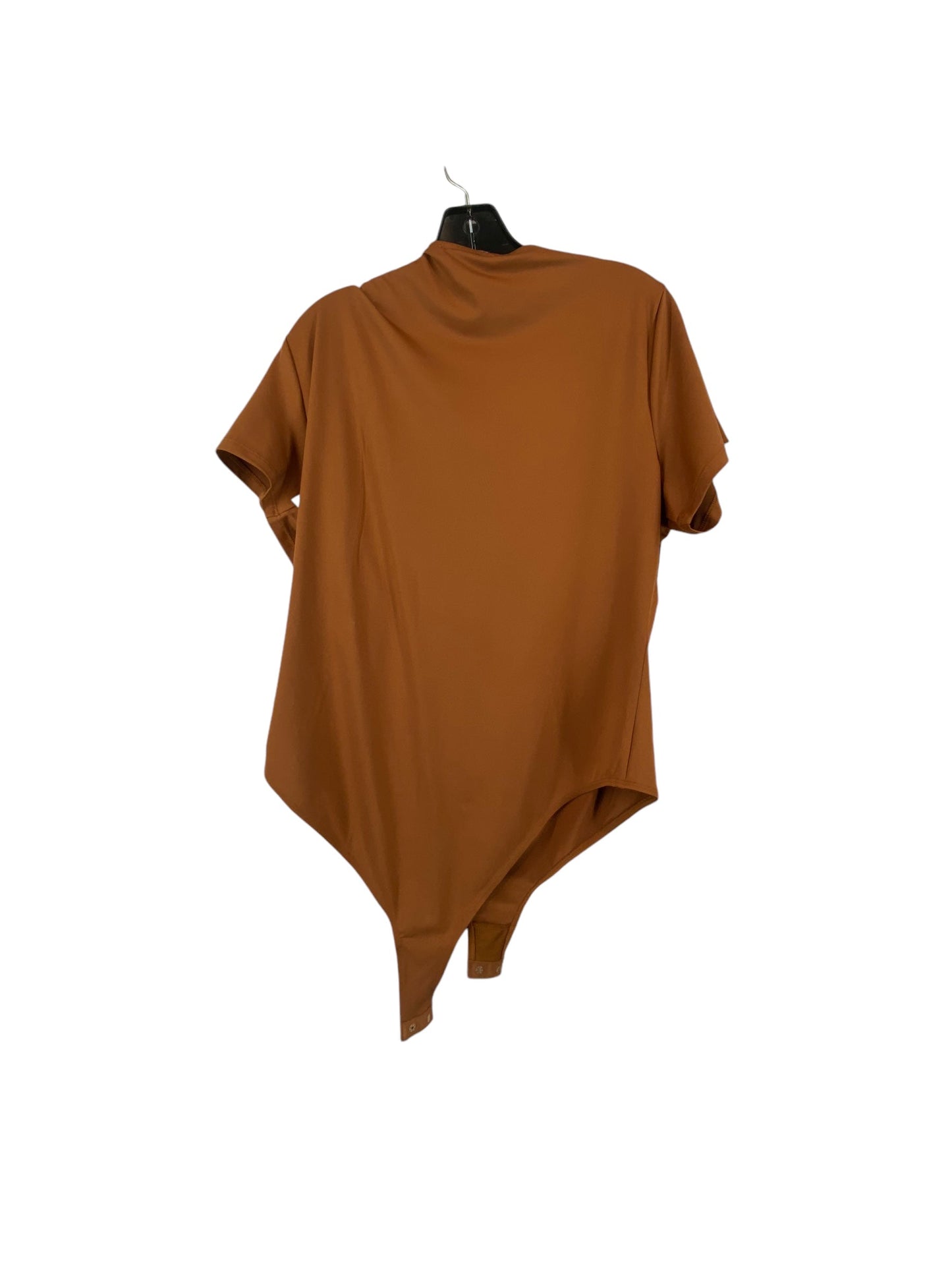 Bodysuit By Clothes Mentor In Brown, Size: 2x