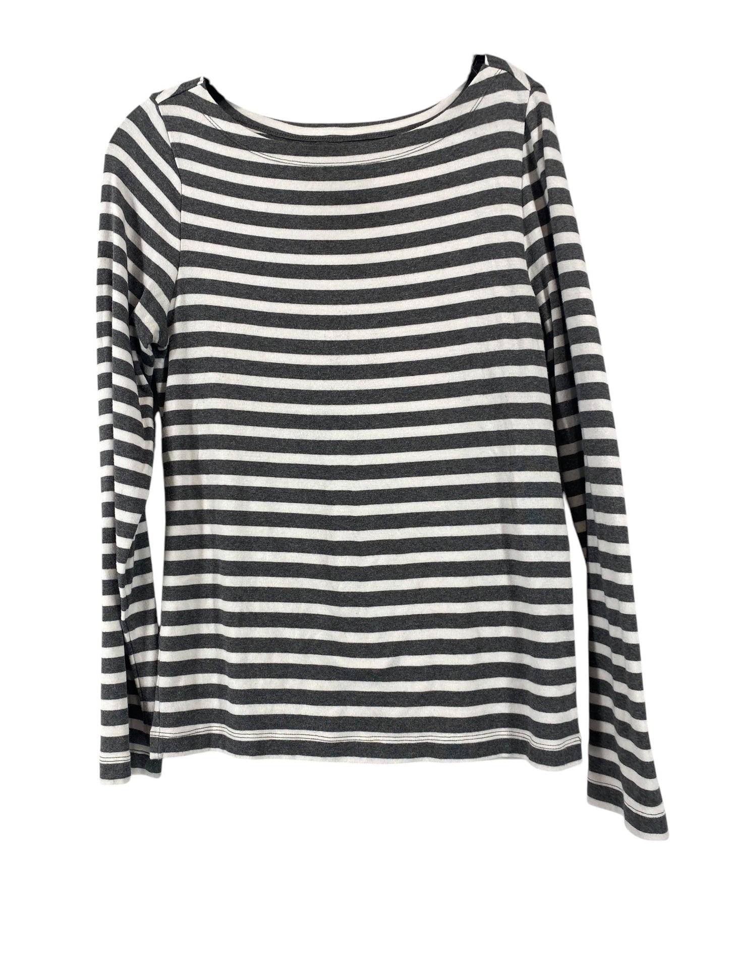 Top Long Sleeve By Gap In Striped Pattern, Size: L