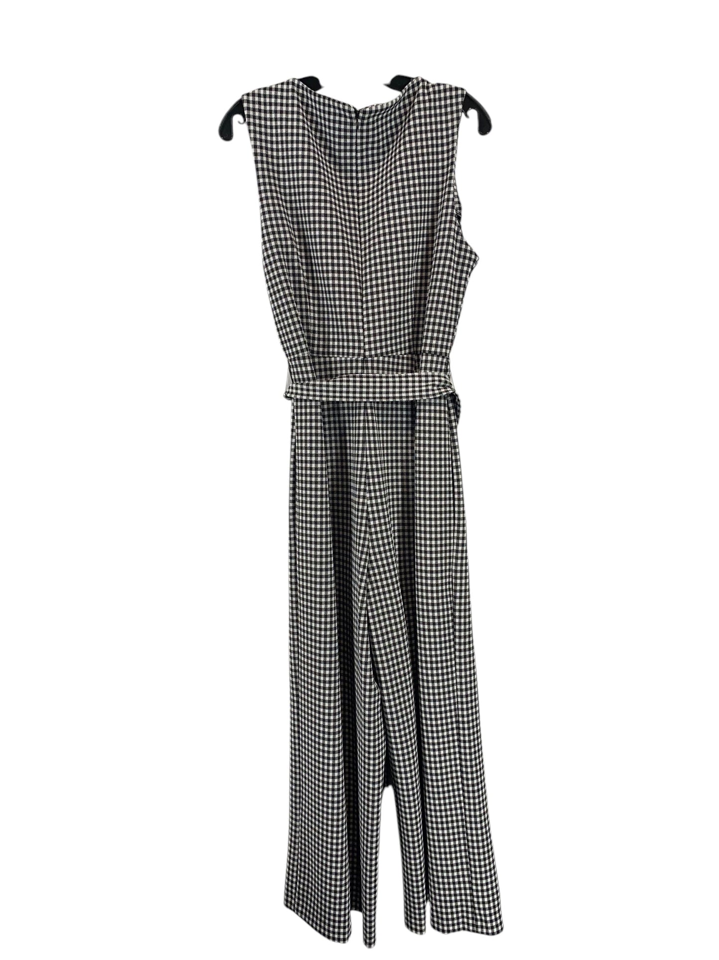 Jumpsuit By Calvin Klein In Black & White, Size: L