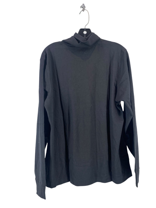 Top Long Sleeve By Lands End In Black, Size: Xl