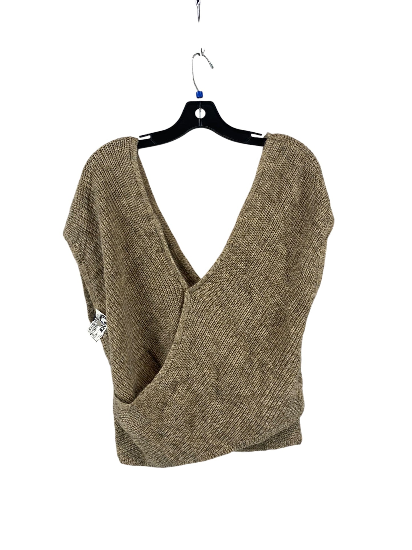 Vest Sweater By Anthropologie In Tan, Size: Xs