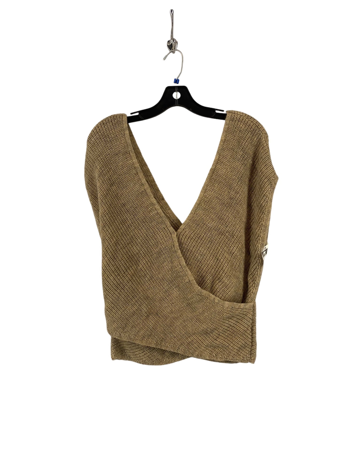 Vest Sweater By Anthropologie In Tan, Size: Xs