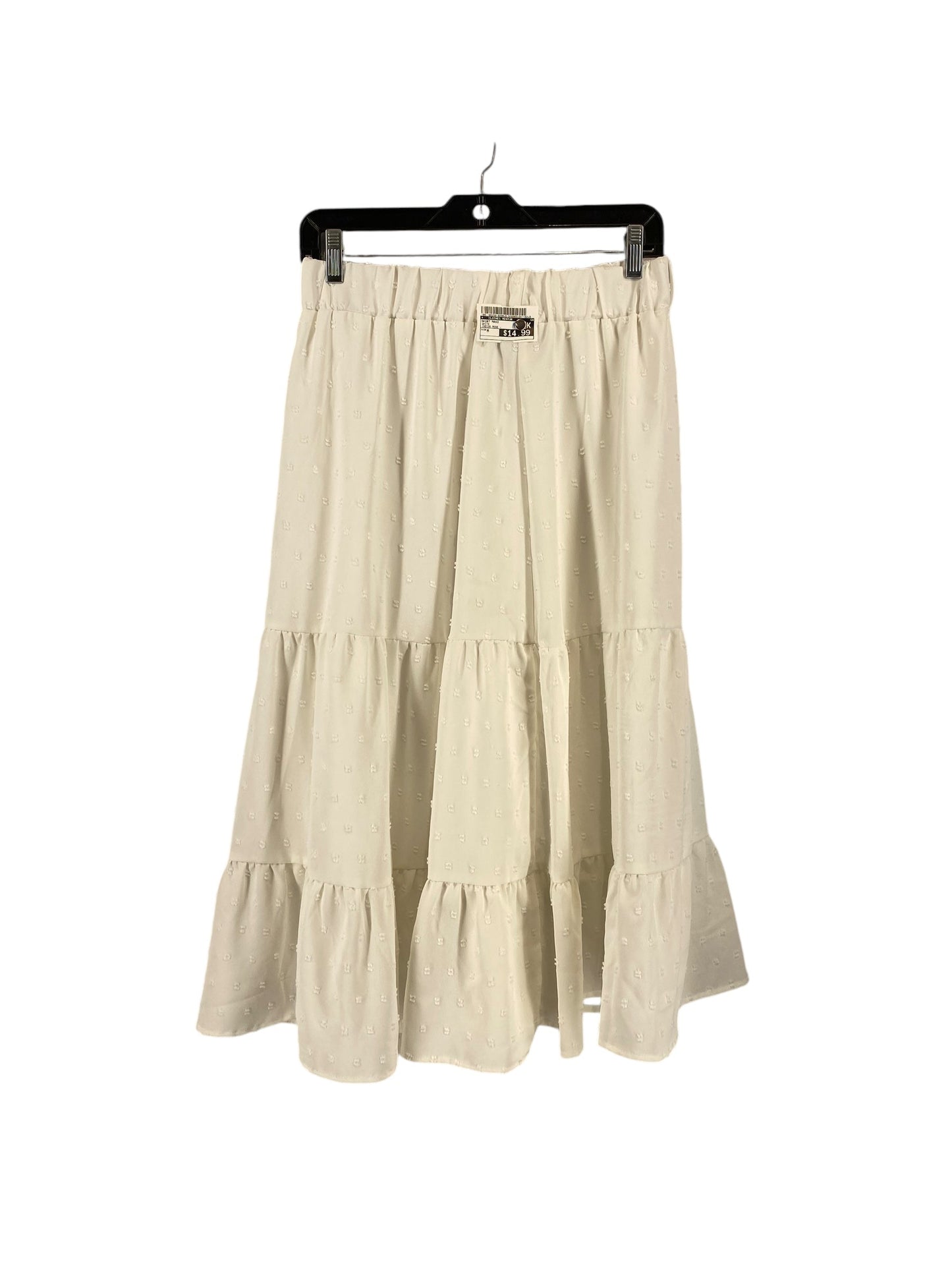 Skirt Maxi By Clothes Mentor In White, Size: M