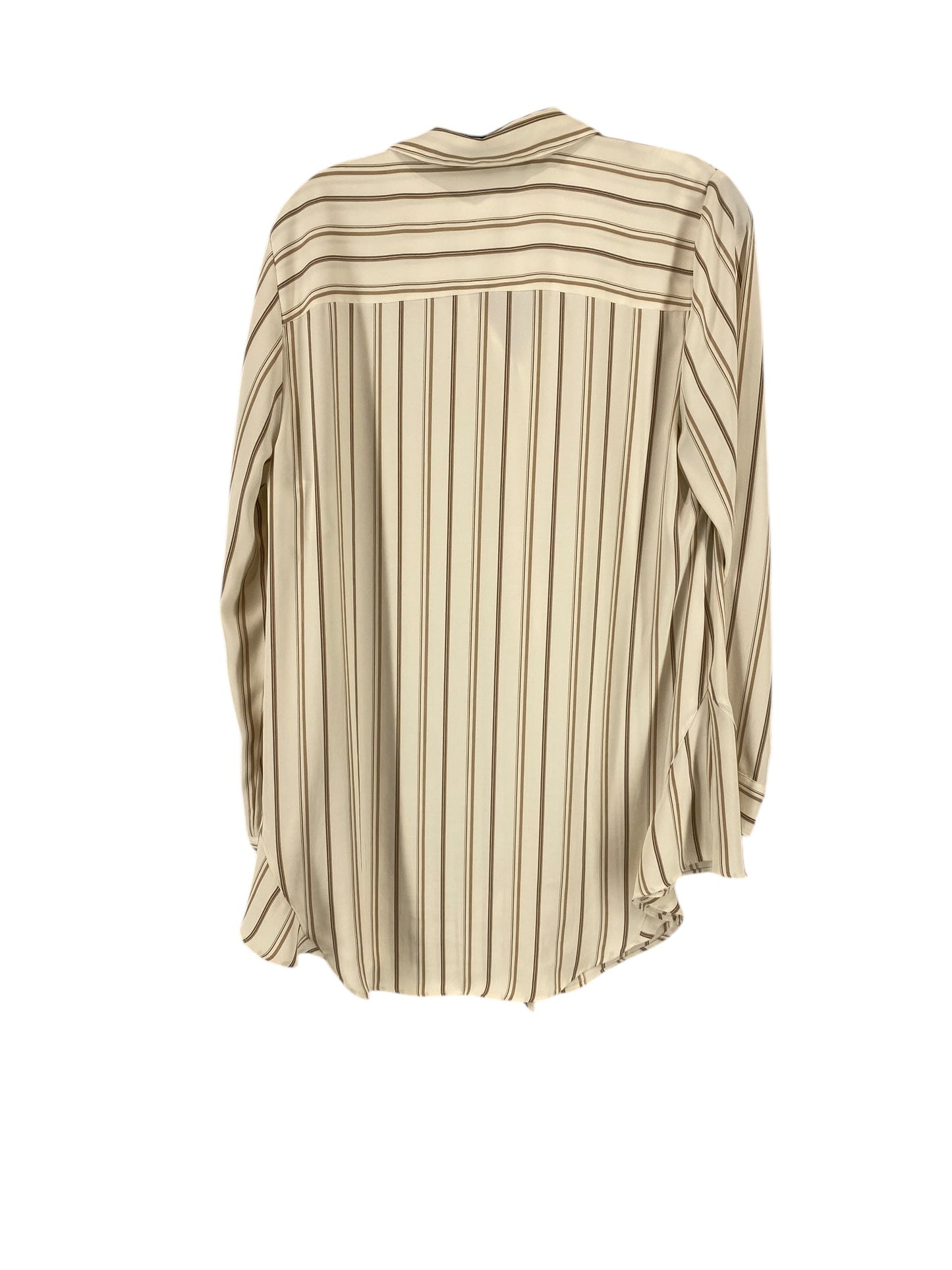 Top Long Sleeve By Chicos In Striped Pattern, Size: S