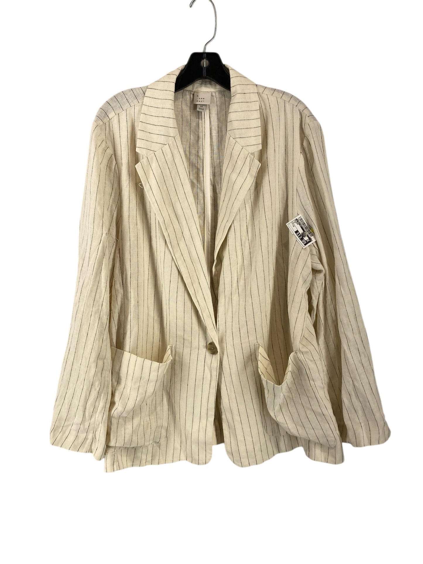 Blazer By A New Day In Tan, Size: 1x