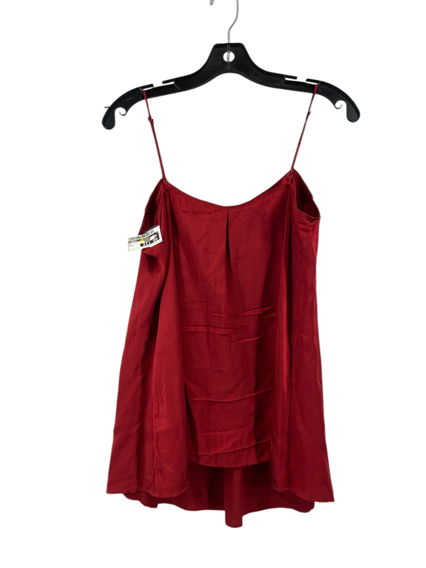 Top Sleeveless By Laundry In Red, Size: S