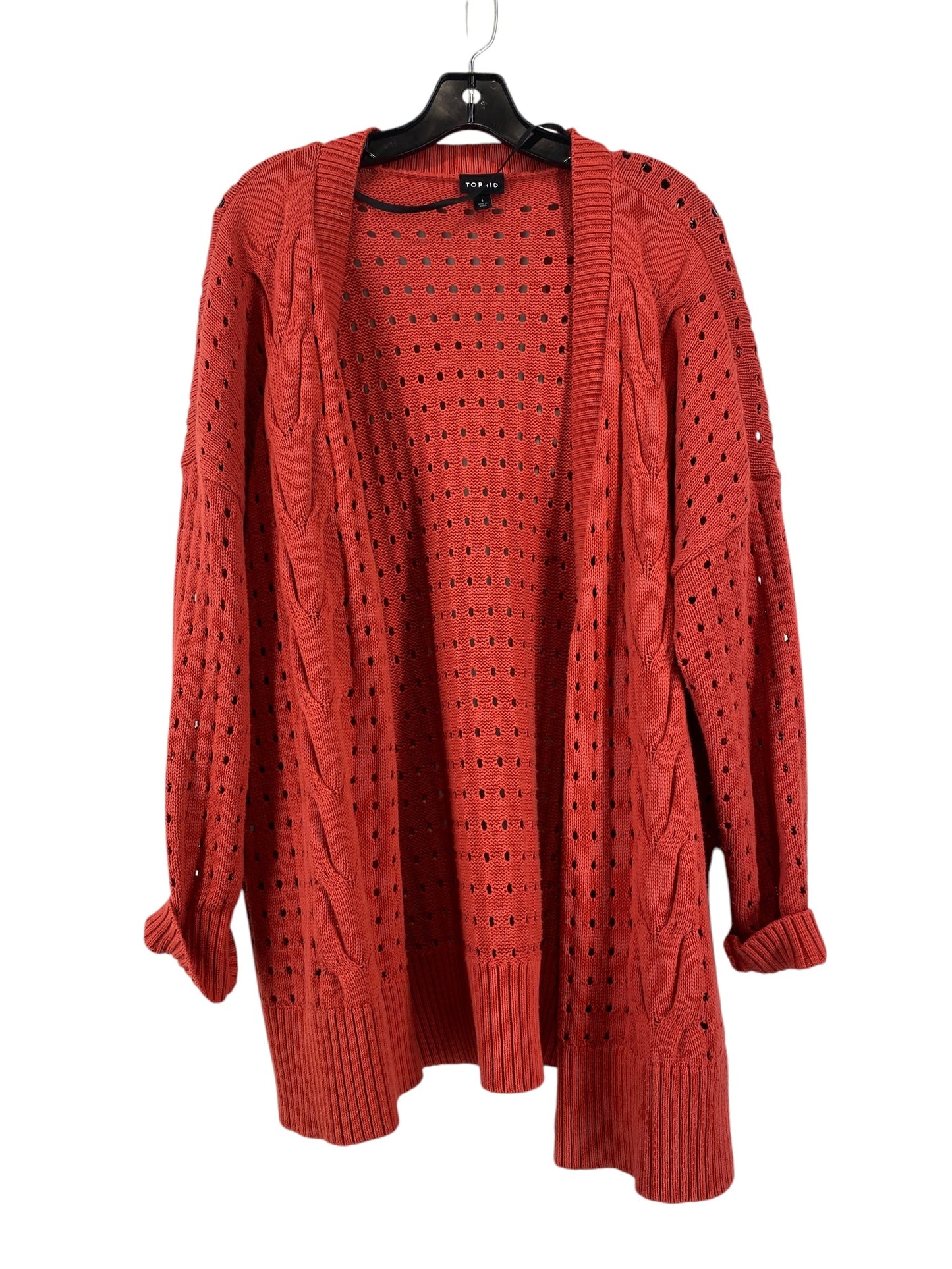 Sweater Cardigan By Torrid In Red, Size: 1x