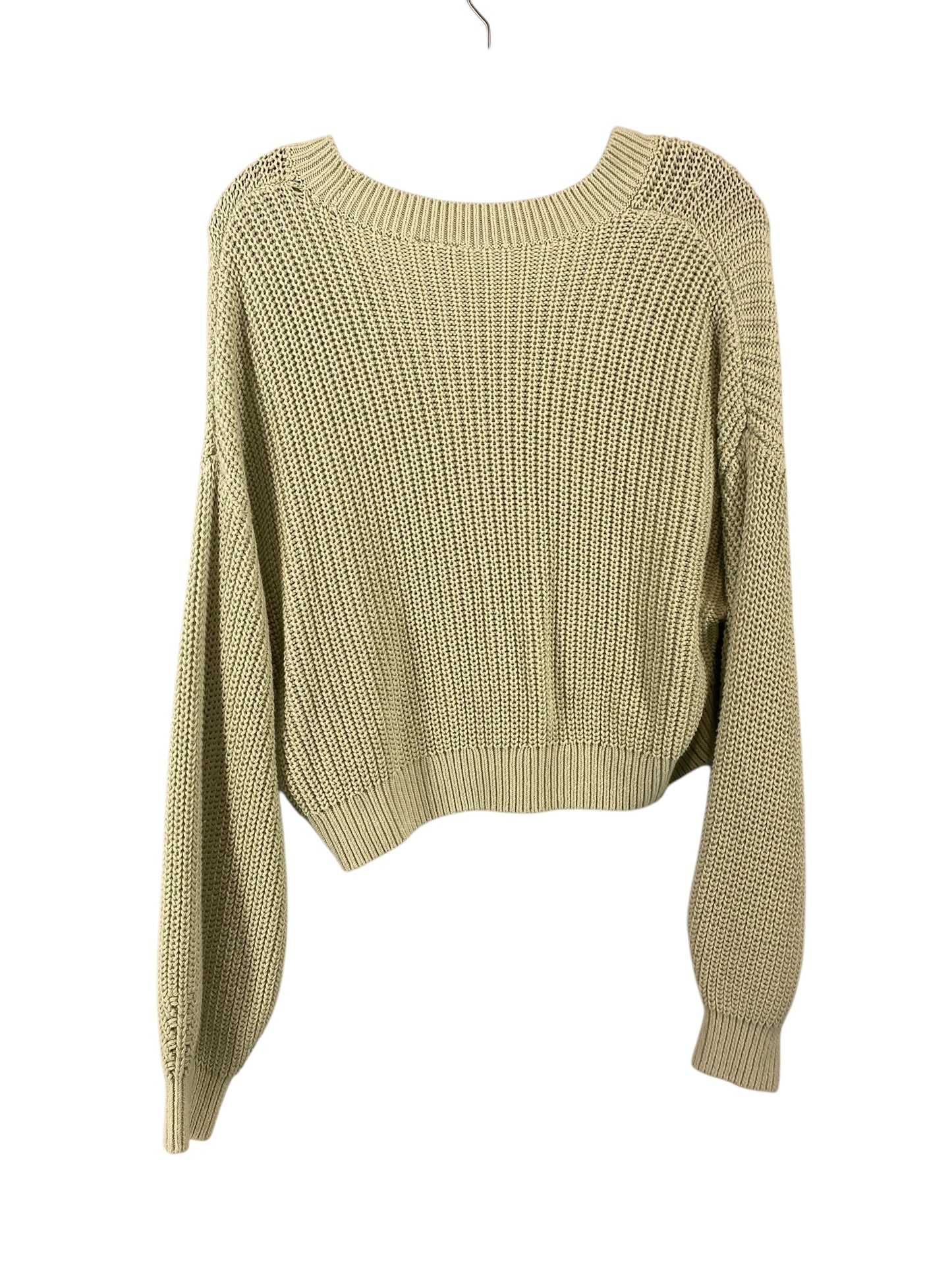 Sweater Cardigan By Divided In Green, Size: M