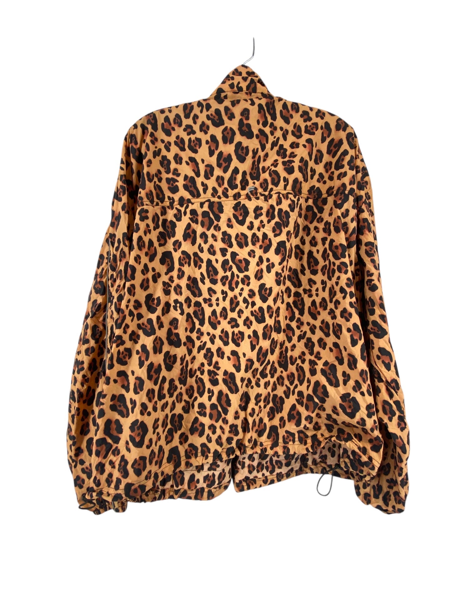 Athletic Jacket By Fabletics In Animal Print, Size: 3x