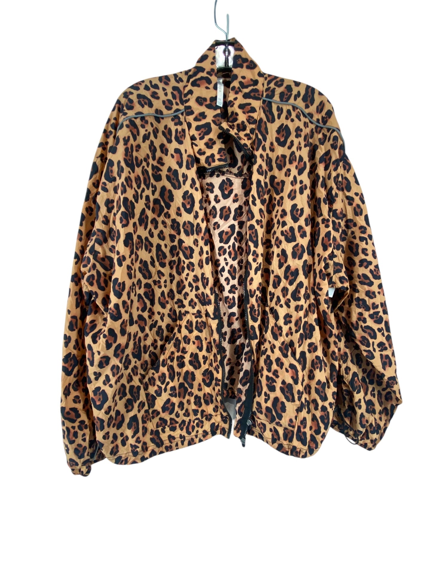 Athletic Jacket By Fabletics In Animal Print, Size: 3x