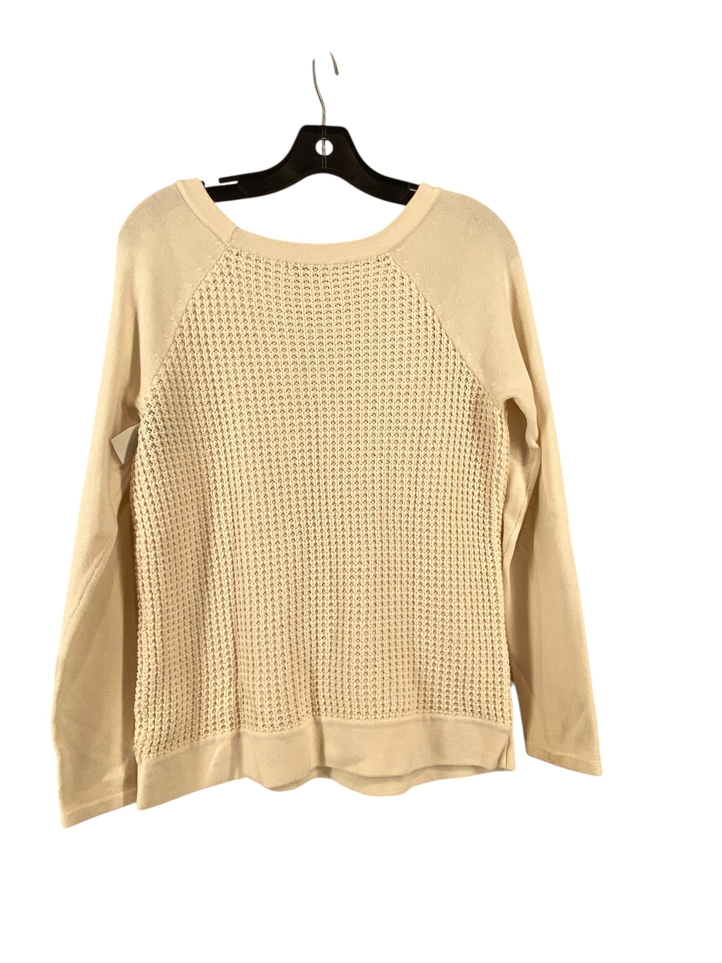 Sweater By Charter Club In Cream, Size: M