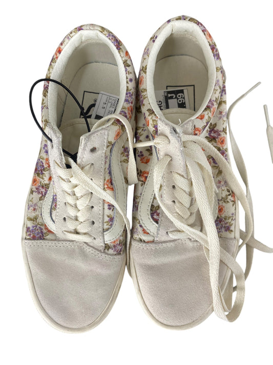 Shoes Sneakers By Vans In Floral Print, Size: 5.5