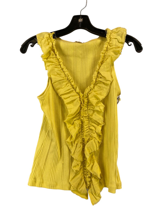 Yellow Top Sleeveless Pilcro, Size S