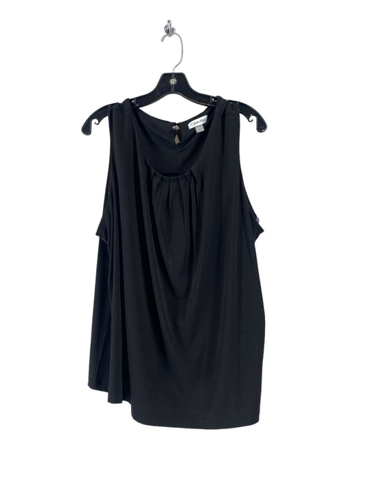 Top Sleeveless By Calvin Klein In Black, Size: 3x